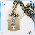 china supplier custom shape christian dog tag